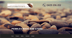 Desktop Screenshot of pebblesrockandstone.com.au